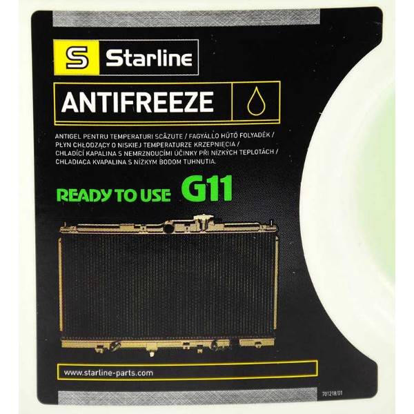 Фото - Антифриз MPM Starline Ready to Use G-11 1л (ANTIFREEZE GREEN 1)